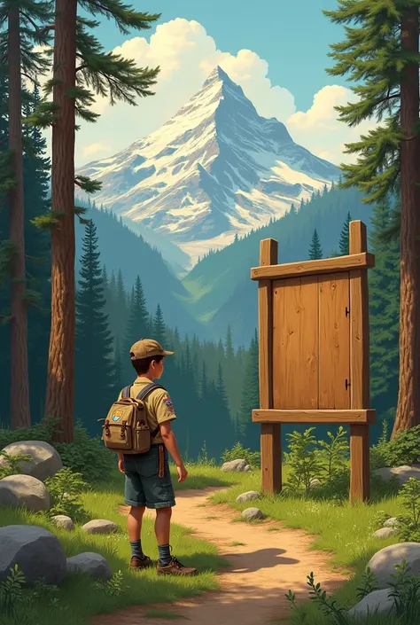 WOODEN ARTISTIC BOARD WRITTEN MOUNT SUMMIT SCOUT SUMMER SCOUT SKILL DEVELOPMENT CAMP/BACKGROUND SCOUT DOING VARIOUS ACTIVITIES