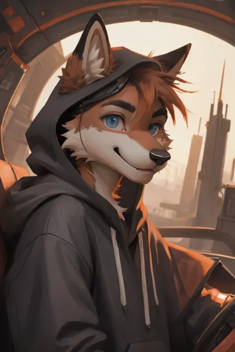  A high-quality portrait of a cute and expressive anthropomorphic animal character (furry), featuring large detailed eyes, soft ...
