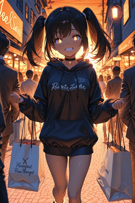 top quality, Ultimate Details, masterpiece,

#21: ((Scene on the Way Home))

Main elements:
- ((Cityscapes at Dusk))
- ((買い物袋を持つ...