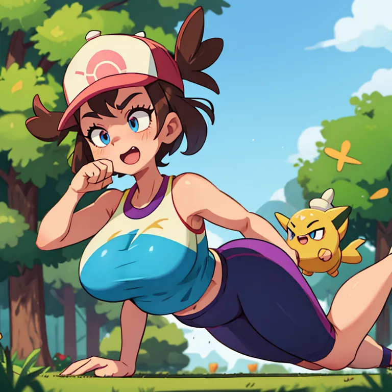 Cinderace \(Pokémon)\, Workout clothes, curvy