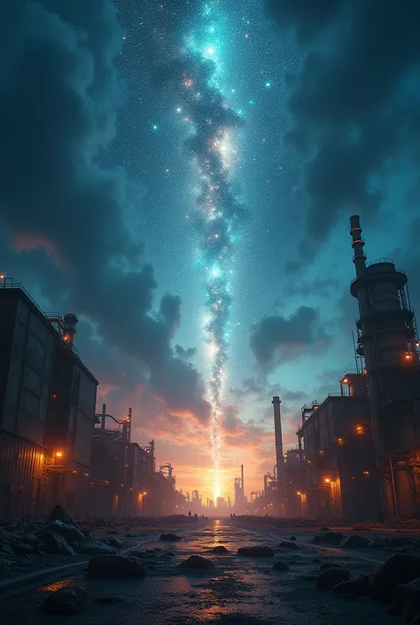 edit a short video, as the angle rises from Megator LLC in Tyumen and goes into space, that the image is moving away
