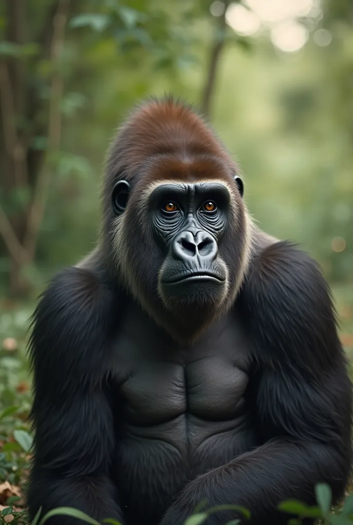 Make a video of a gorilla saying   "Hey guys! Thank you guys? I decided to change my life, decided to be an influencer on Tik To...