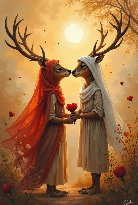 Lalla Sabah, our deer bride,
I wanted you to have a home based on peace and love
Patience and tenderness are the basis,
May God ...