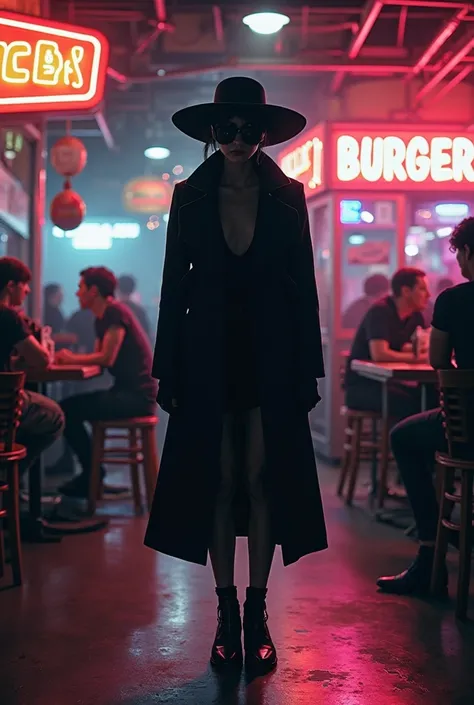 Patie black been burger 
