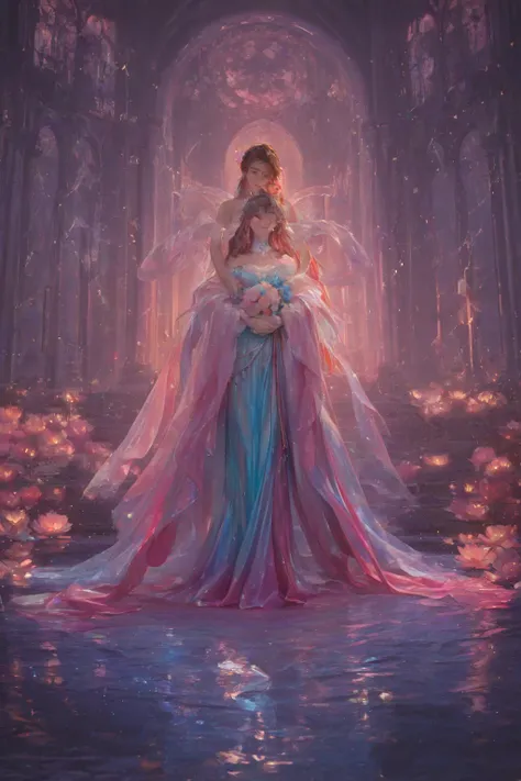 high quality photos, clear, every detail, images, 1 Beautiful Chinese Man, 3 Gorgeous mermaids, Colorful Silk Clothes, Open Shou...