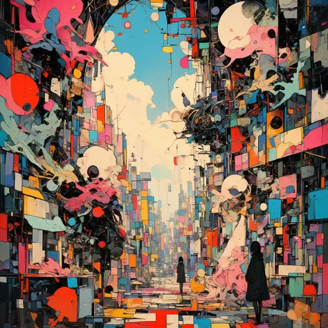 Abstract, surreal, bizarre painting, artwork