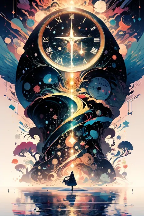 The clock ticks　quickly、quickly、quickly　I travel through time　past、Now、To the future　What is the moon illuminating tonight？　The ...