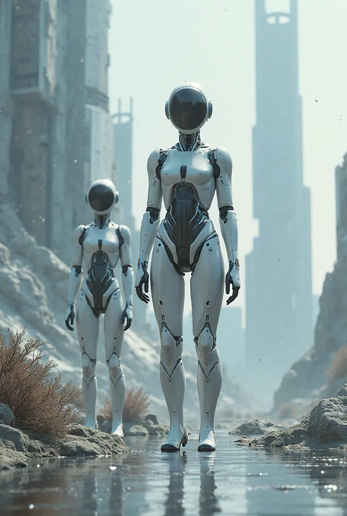 Make a realistic iamge of ai replacing humans 
