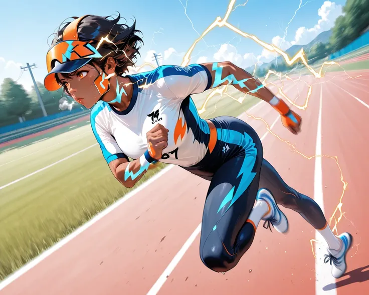 score_9, score_8_up, score_7_up, masterpiece, top quality, super realistic graphics、1girl、dark haired、short hair、Orange Eyes、Glo...