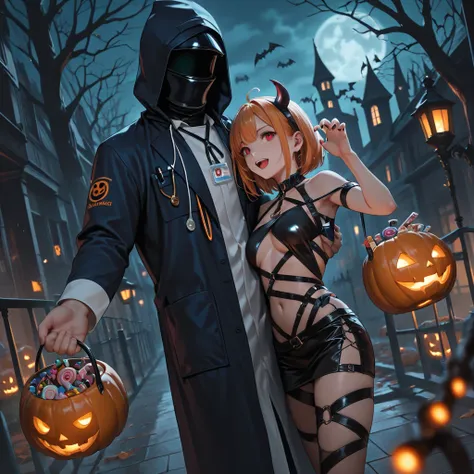 ecchi, straps, halloween, doctor