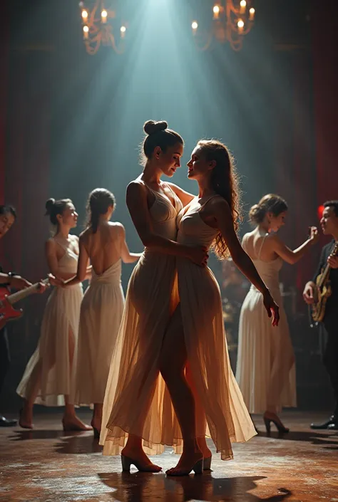 Music clip with female dancers
