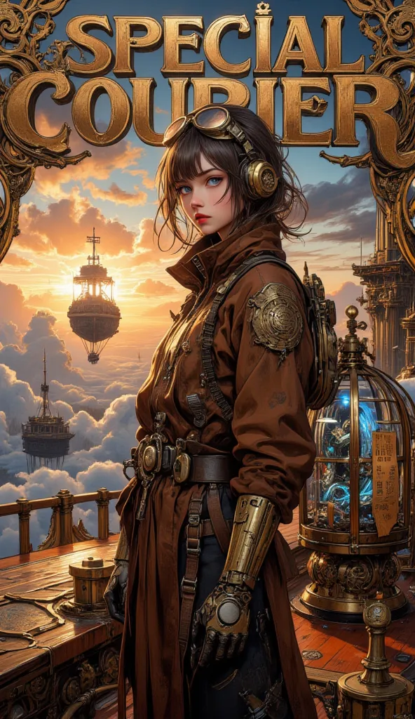 masterpiece, best quality, ultra-detailed, hyper-realistic, (8k resolution), cinematic lighting, steampunk aesthetic, dramatic p...