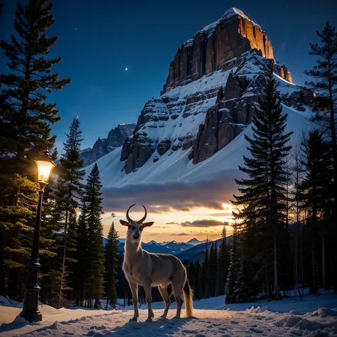 Elegance of Animals, elegant atmosphere, rocky mountains, sensation, 
