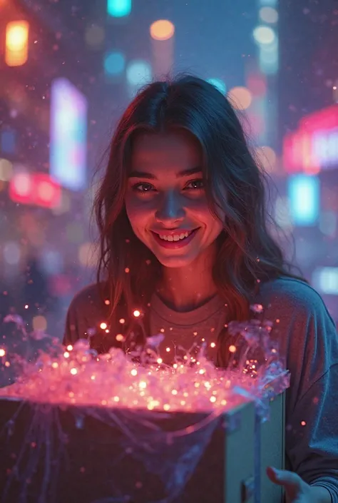 In the not too distant future, a young influencer lives inside a hypertechnological and artificial city. Her face illuminated by...