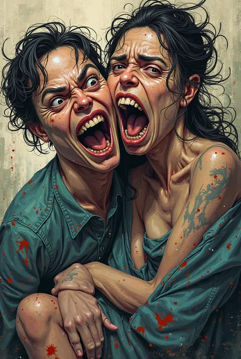 ok, I like, But now create these same characters for me but with the expressionist art style