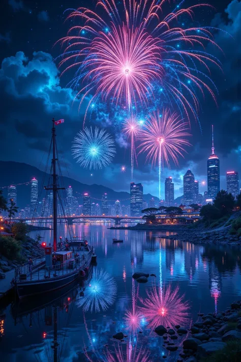 
((, Great City by a Great Lake shines with the sound and also the great colossal fireworks event taking place in the city, beau...