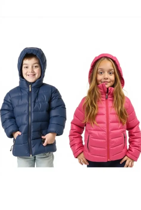 Make a video of them rolling lightly around the side, e sorrindo, exibindo seus puffer jacket, Make a background with a cold sof...