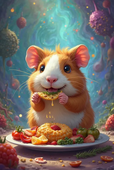  Freddy the interdimensional guinea pig eating more
Create image