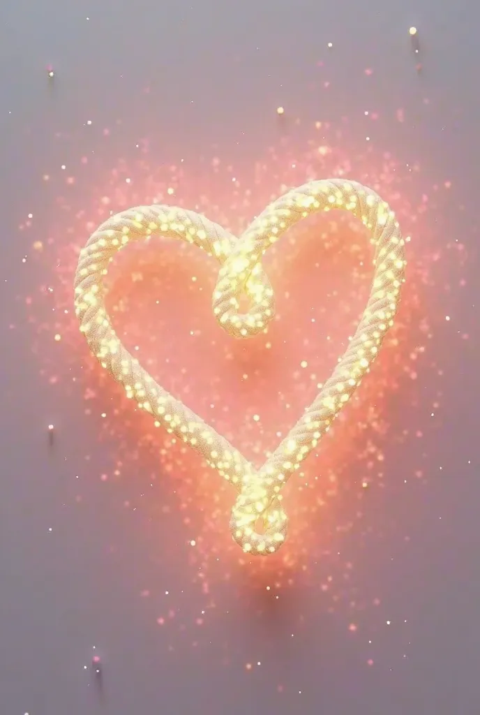 Two glowing threads intertwining in the shape of a heart, symbolizing deep connection in communication. Each thread keeps its ow...