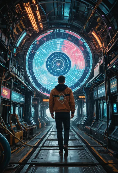 A mesmerizing holographic digitalized solar sailer, pulsating with vibrant energy and futuristic allure. The main subject is a s...