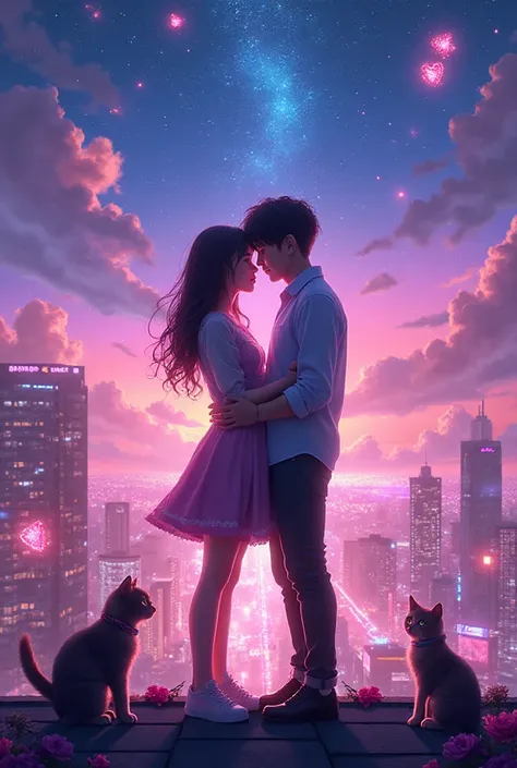 Create a high resolution 4k hd cinematic illustration of a couple in BGMI.
The female character from
my profile picture and the ...