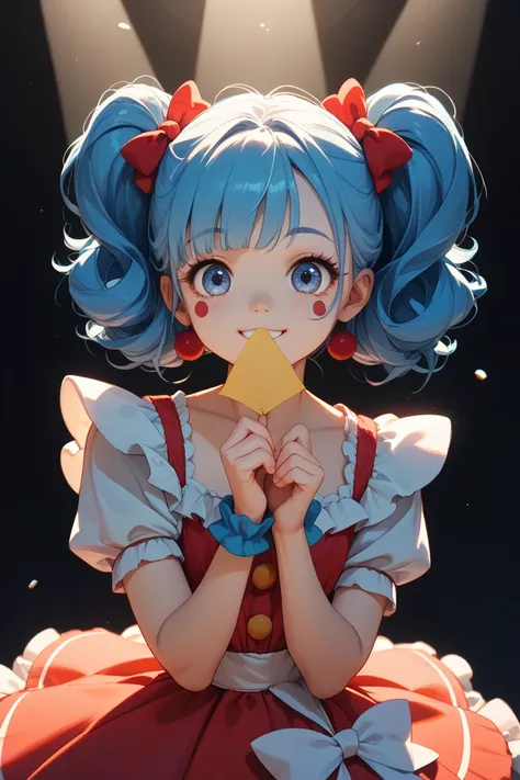 cute girl、Circus show 、 Paper blowing snow、Spotlight、Smile Yan、Mysterious Atmosphere