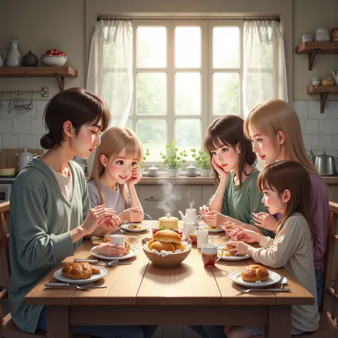 What is the theme of realism「Breakfast time」is。Let's perform a real and enjoyable morning time