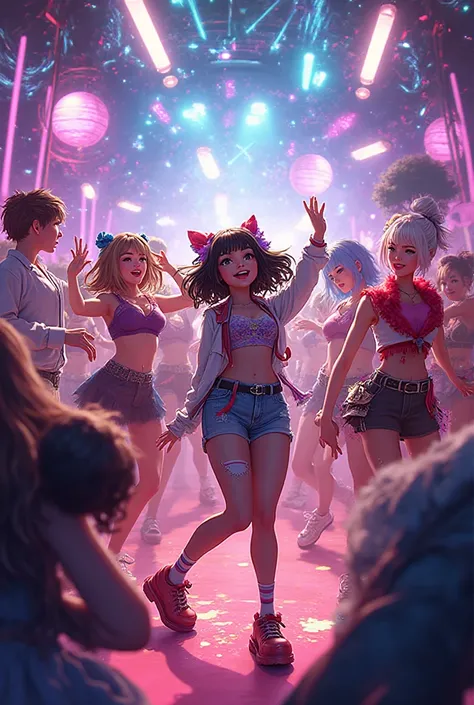 Gacha life club out there dancing