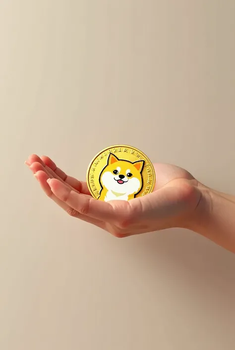 Dogecoin in the hand