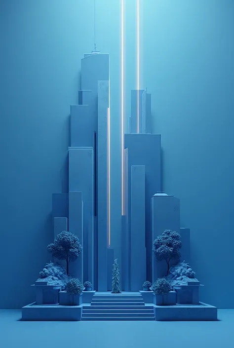 September 11, post design without people, blue color, 4k, Post for social networks
