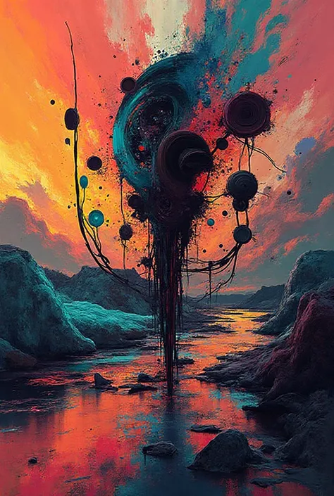 Artwork for drum and bass track abstract 