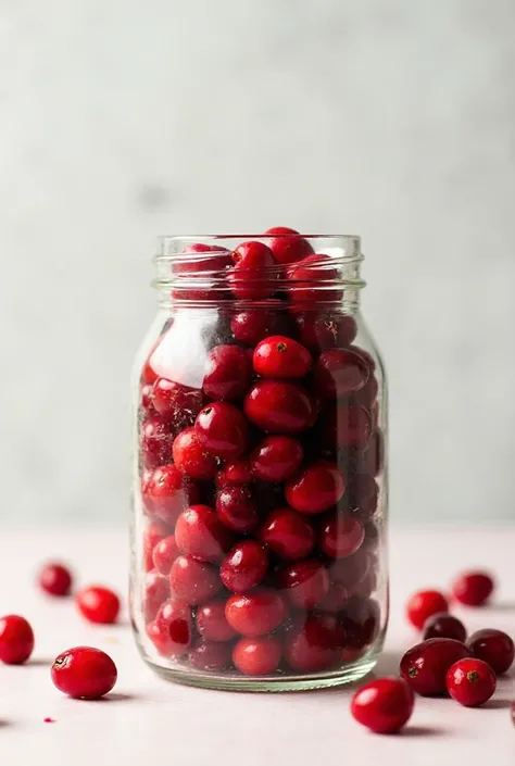 Fresh cranberry jar