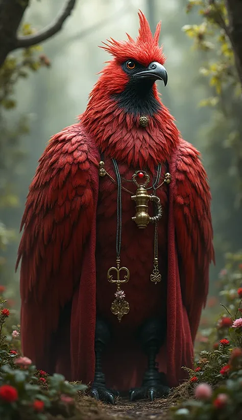 Draw a red cardinal doctor