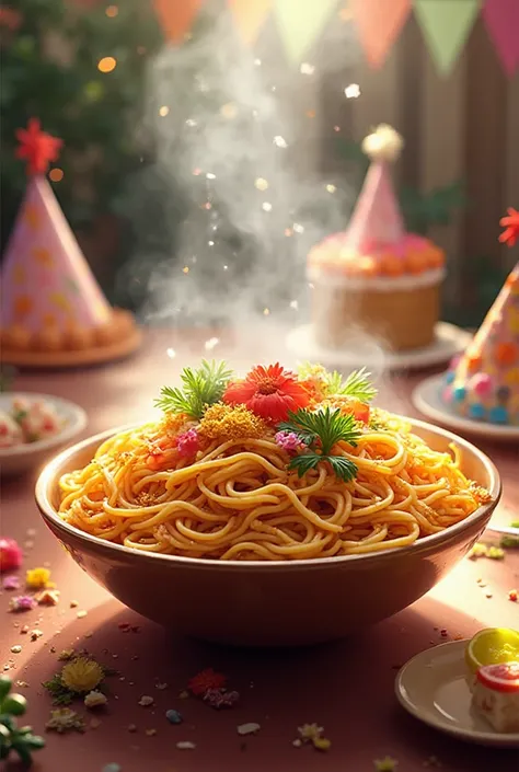 birthday egg noodle