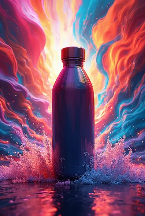 Make me a background for a rubber bottle flyer 