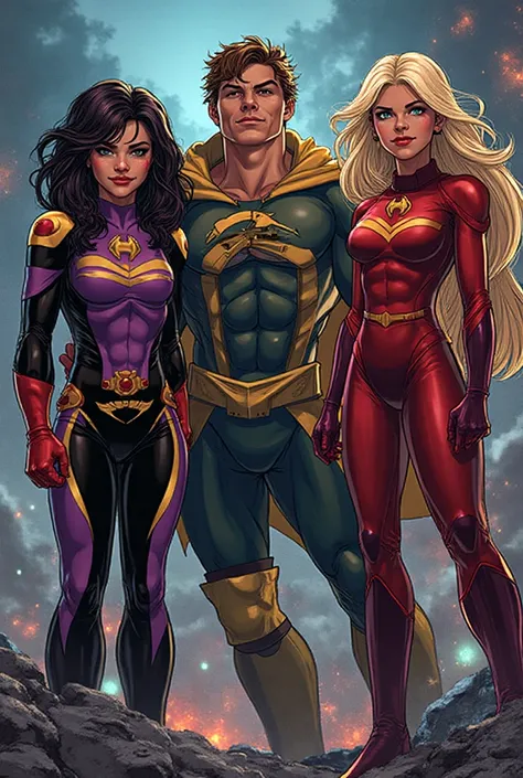Create the stellar teen titans having sex getting banged by the other 3 young titans on the team
