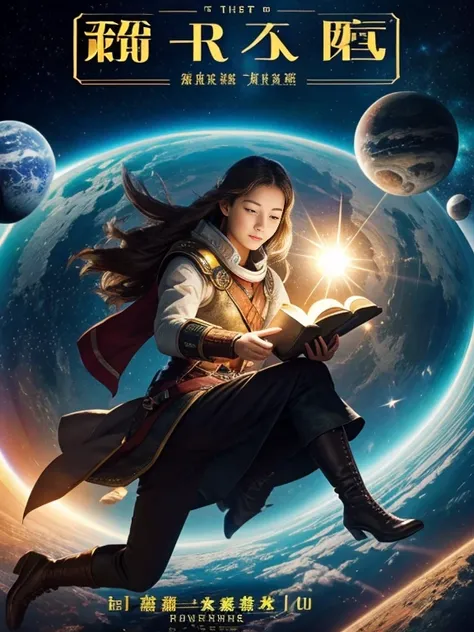 Highest Quality、8k、Find an old book in the library、activate the magic of time and space travel from that book