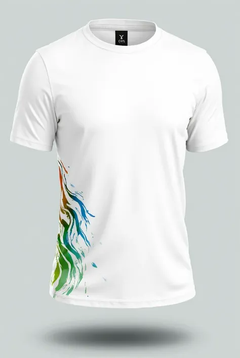 
hello! Create a realistic mockup of a white t-shirt, unissexo, de manga curta, shown in two views: *frontal e traseira*.
Na par...