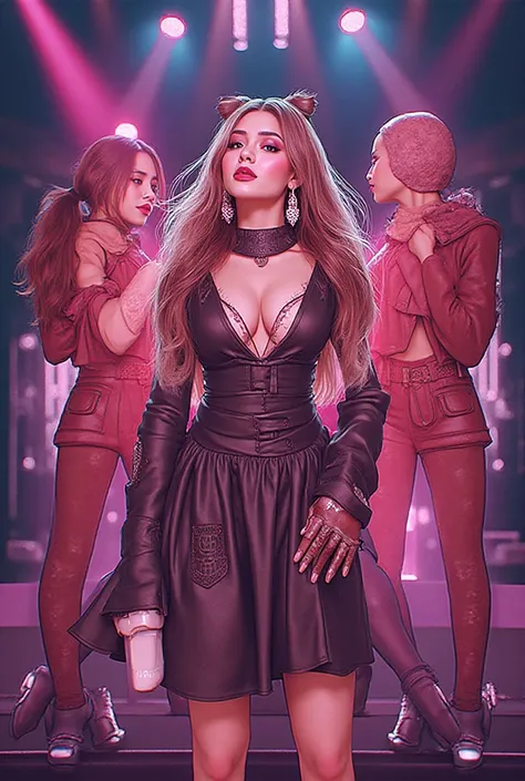 Fanart semi-réaliste adulte
Les 4 membres de Blackpink ( Lisa, Jennie. rosé, Jisoo) and 7 members of Babymonster ( Asa, Hayeon, ...