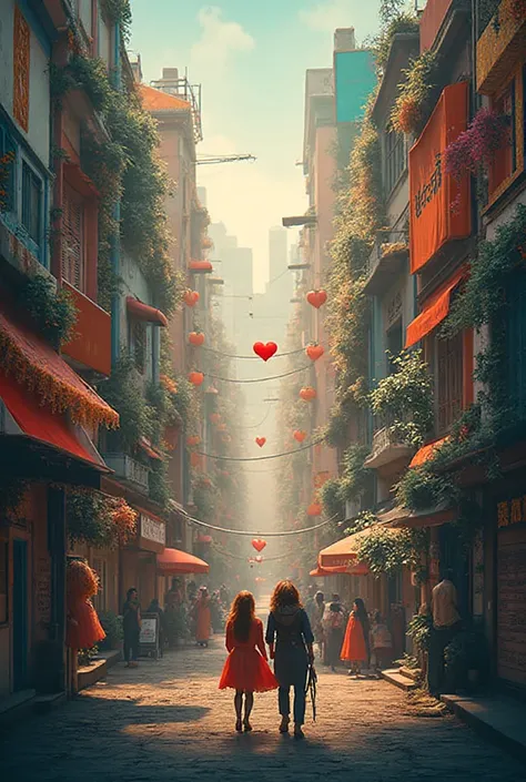 Generate a commercial with these letters where in the end a small heart is placed in the last a