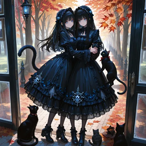 Witch, high quality picture, clear picture, masterpiece 8k, beautiful woman, long black hair, blue eyes, wearing witch gothic dr...