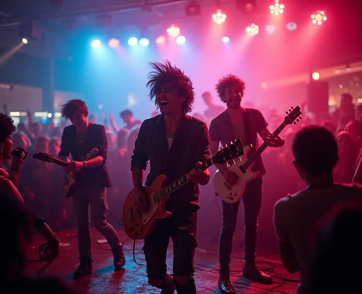 photo-style live-house plactis rock-band boys