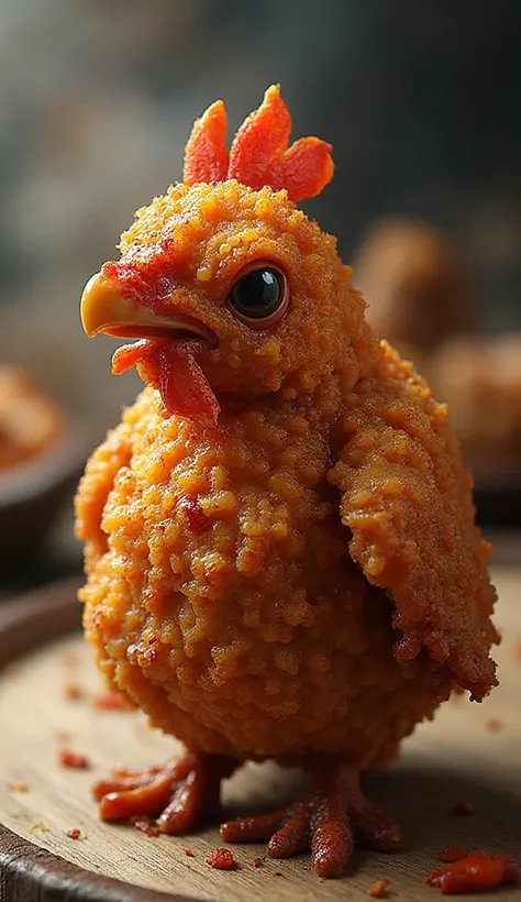  super spicy chicken、fried chicken、(((Whole chicken 、 Peking duck style fried chicken 、 chicken with face 、Whole chicken ディープフライ...
