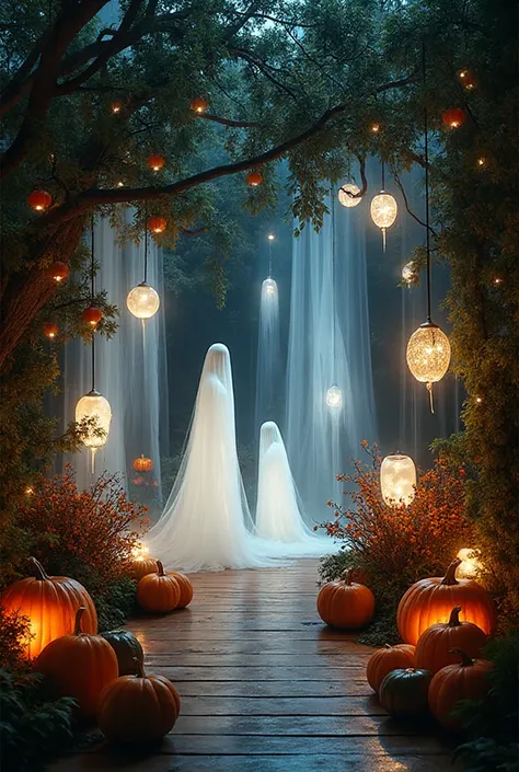Title: Airy Outdoor Halloween Decor with Modern Elegance Meta Description: Brighten your entryway or patio with