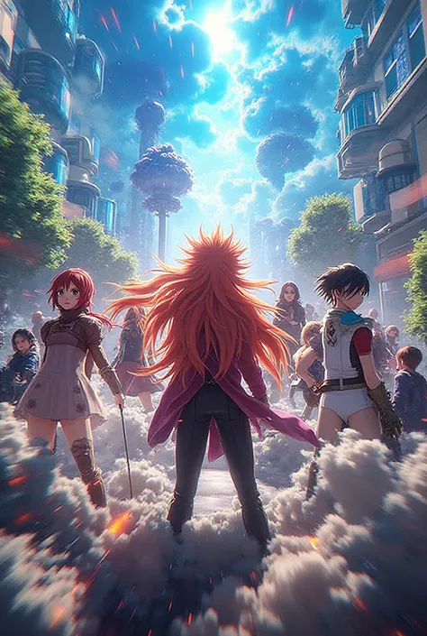 I want you to make a video of an anime opening