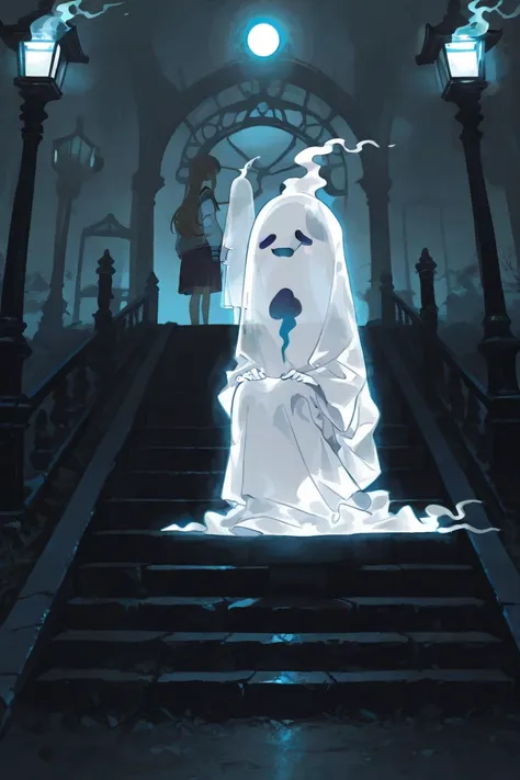 ghost lighting、girls,