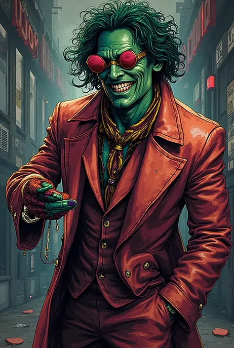 Ghiacco from JoJos bizarre adventure get caught with goon comics and has to fight jacket from hotline Miami and then the son fro...