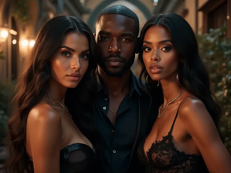use the picture of  Charles Onojie pus two other beautiful ladies to create a YouTube thumbnail image