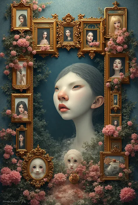 Generate with frames only no flowers ..give me just the draft 