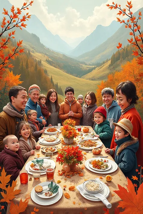 a collage makes about "Thaksgiving in Canada"